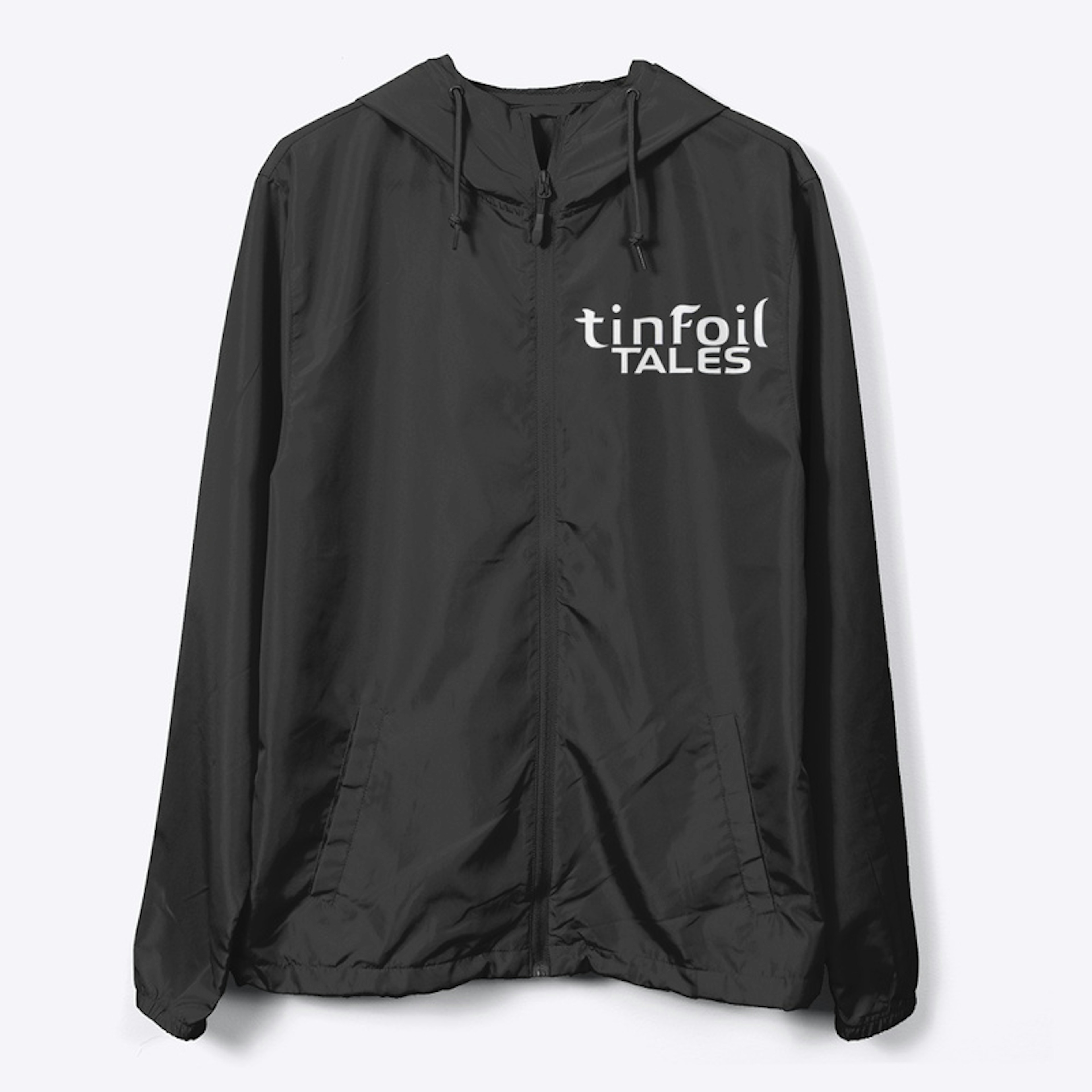 Tinfoil Tales windbreaker zip-up hoodie